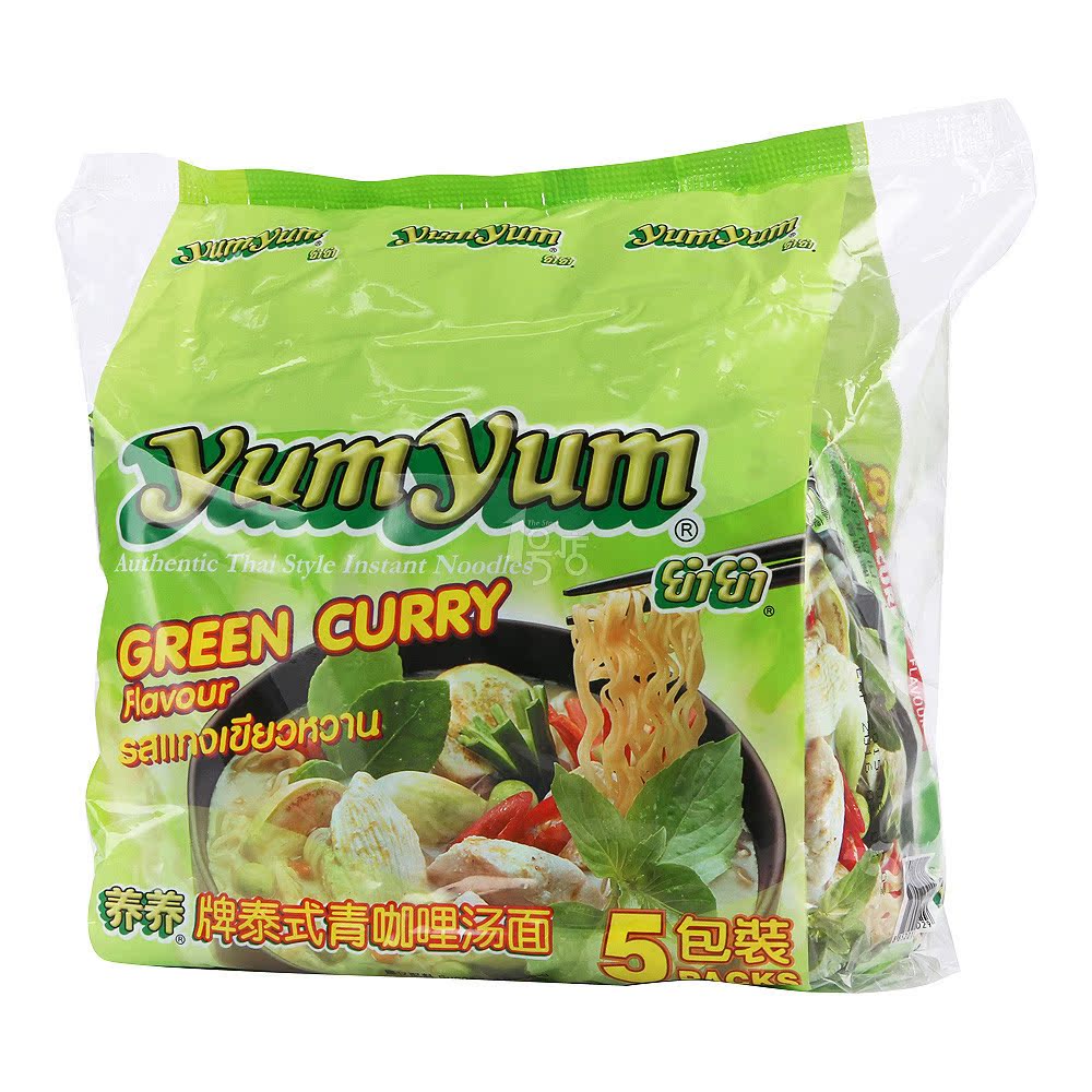 养养 yumyum青咖喱面 70g*5