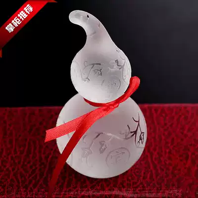 Natural crystal gourd gossip Meshach; Safety hoist feng shui decoration townhouse to ward off evil spirits and preserving home safe lucky