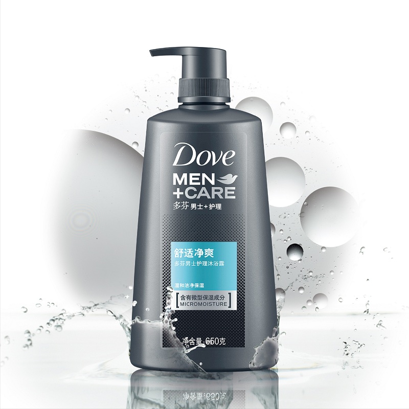 Dove/多芬男士护理舒适净爽男士沐浴露650g 锁水保湿 强健肌肤