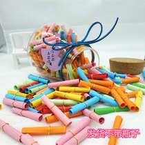 Color small paper roll wishing paper roll paper roll paper star paper wishing star small letter paper mood star luminous star paper