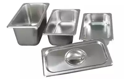 1 9 stainless steel American straight body number basin stainless steel American number basin box ice cream plate plate lid food basin