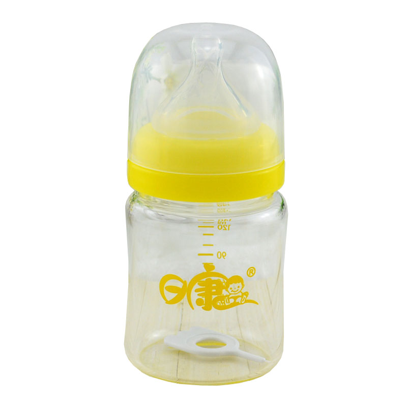 日康正品 RK-3051母乳实感宽口径玻璃奶瓶140ml  宝宝奶瓶 包邮