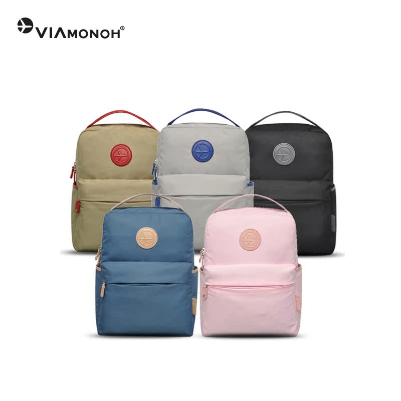韩国正品直邮VIAMONOH 运动休闲时尚双肩背包情侣包学院风潮流包