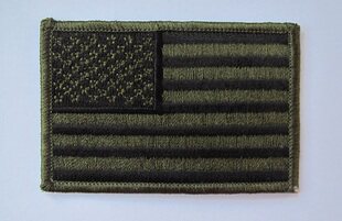 New Meijun original green dark color embroidery armband American flag cloth labeling back glue Jun fans clothing