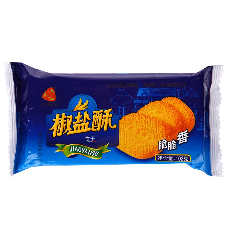 【天猫超市】三牛 脆脆香椒盐酥 102g/袋 上海老字号 办公室零食