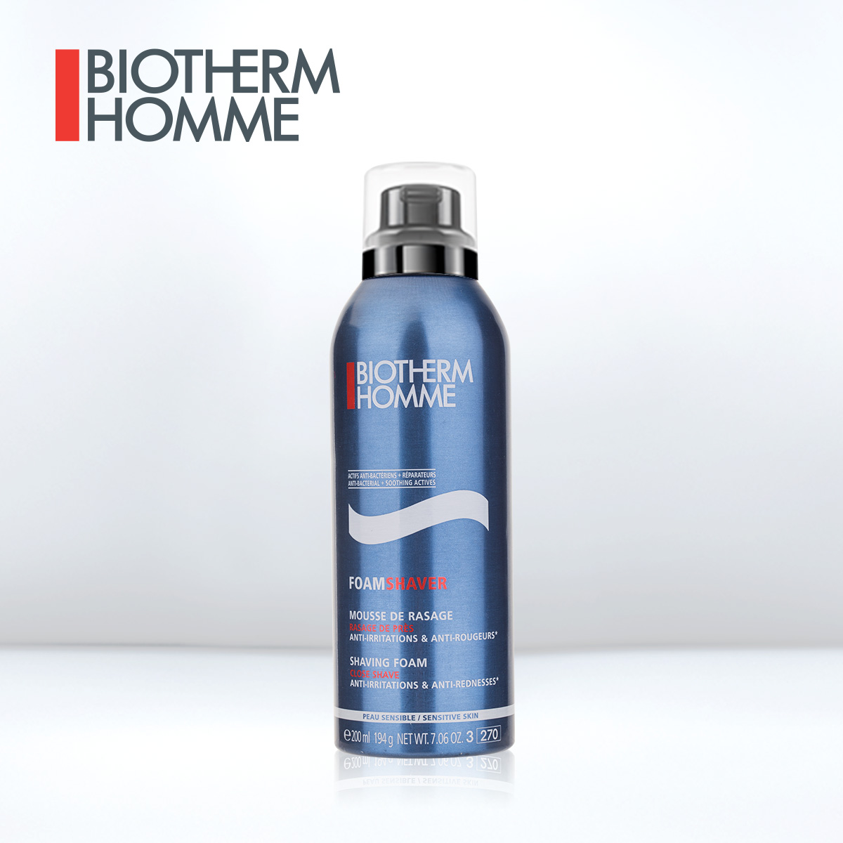 碧欧泉 男士温和舒缓剃须泡沫200ml 深层清洁 舒适安全