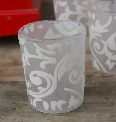 Mini glass cup candlestick pattern will drop to see the description shabby small size 2 prices