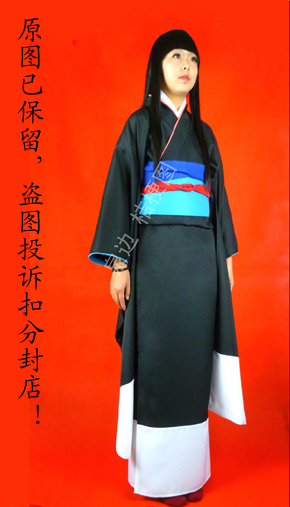 地狱少女三鼎 阎魔爱cos Cosplay和服6件套 电脑印花超原版 地狱少女三鼎 阎魔爱cos Cosplay和服6件套 电脑印花超原版