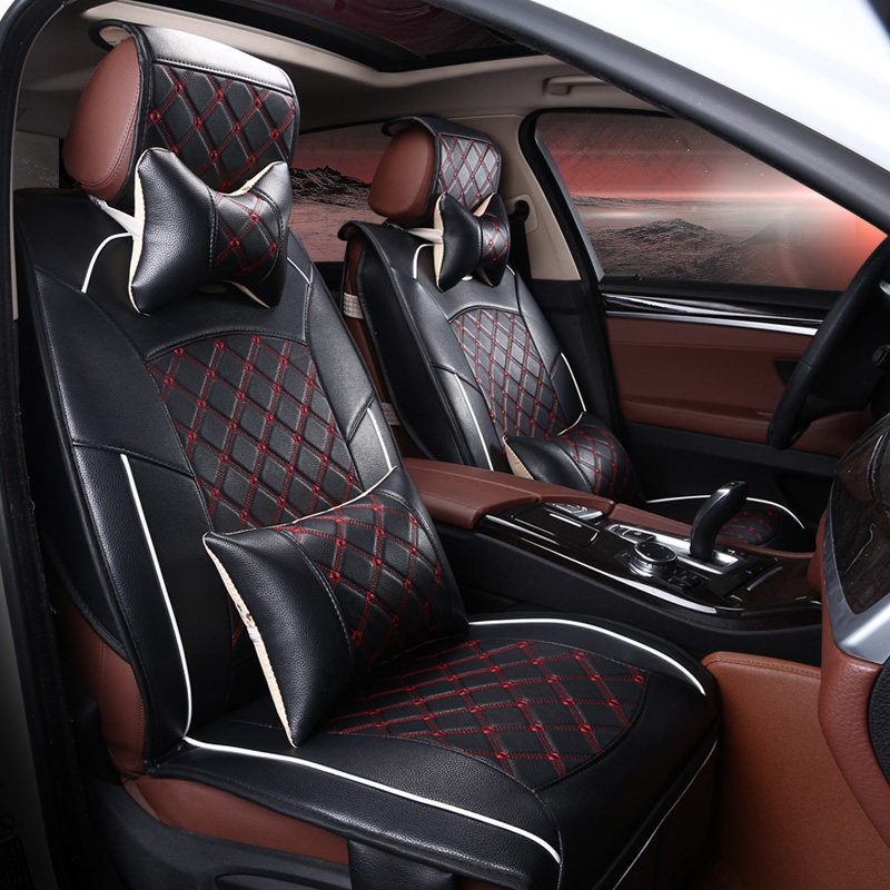 汽车坐垫皮革座套可爱女四季用启辰D50R50R50XR30E30晨风启辰T70