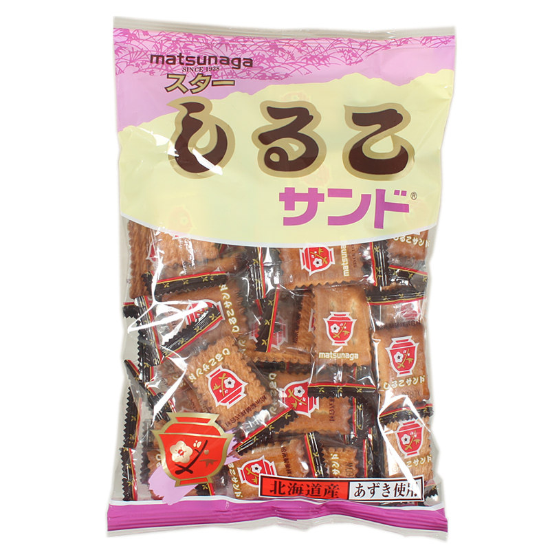 Japan imported biscuits Imported snacks Matsunaga cookies Wheat red bean sandwich biscuits 230g