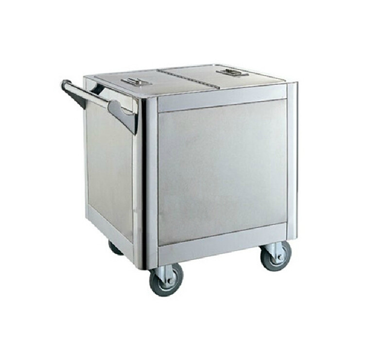 Storage Flour Cart Rice Noodle Cart Rice Noodle Cart Cabinet Type Stainless Steel Dining Cart Grain Storage Hotel Trolley Food Cart