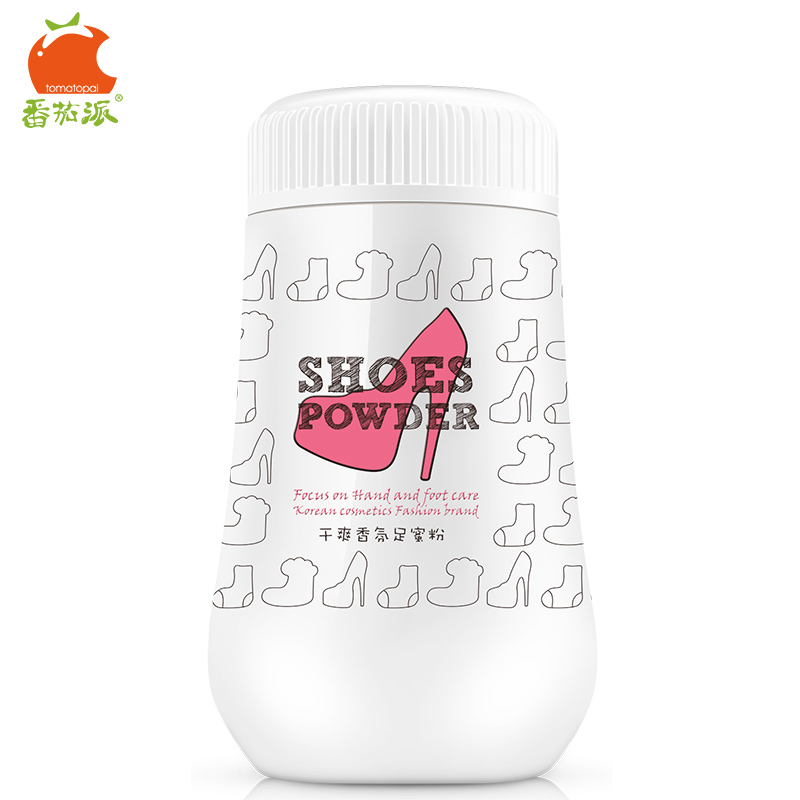 番茄派干爽香氛鞋蜜粉足粉磨砂粉白鞋晶粉护足粉去脚部异味足爽粉