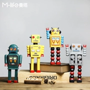 ins Mỹ Robot retro phòng ngủ đạo cụ mô hình phòng đồ trang trí nhỏ Bắc Âu trang trí nhà sáng tạo
