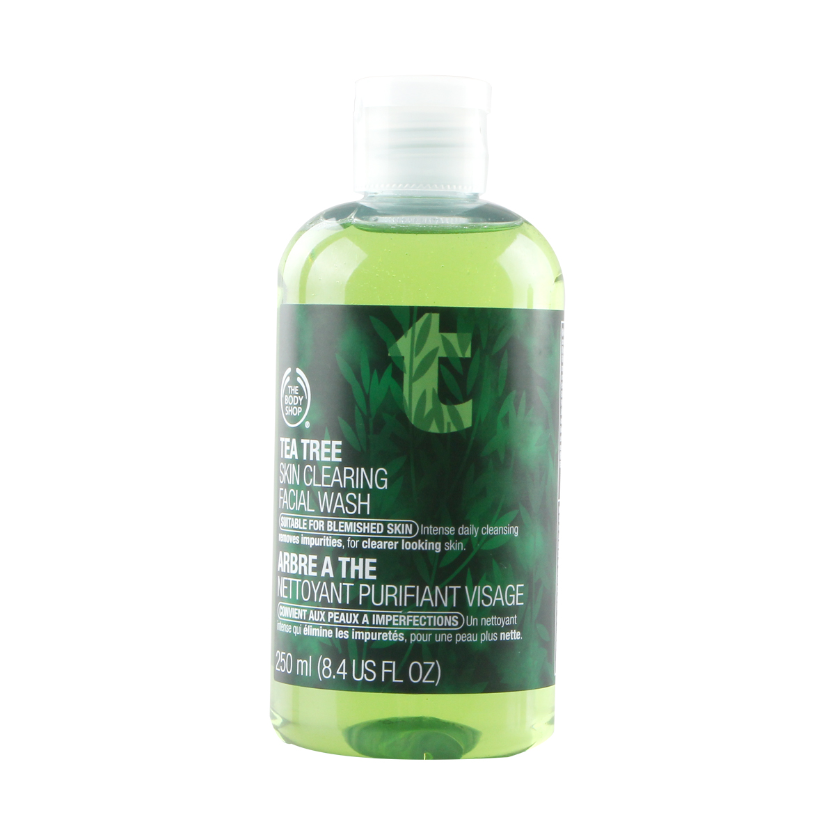 The body shop/美体小铺正品 茶树洁面啫喱250ml清爽控油洗面奶