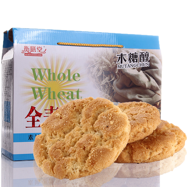 Hengshantang Xylitol snacks Sucrose-free food Sucrose-free peach cookies Whole wheat and peach cookies 1kg