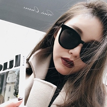 2021 Koreas new fashionable large frame round net red with the same good temperament polarized sunglasses sunglasses round face