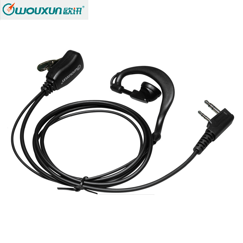 wouxun Walkie-talkie headset KG-UVD1P UV9D original headset Universal European Xun series