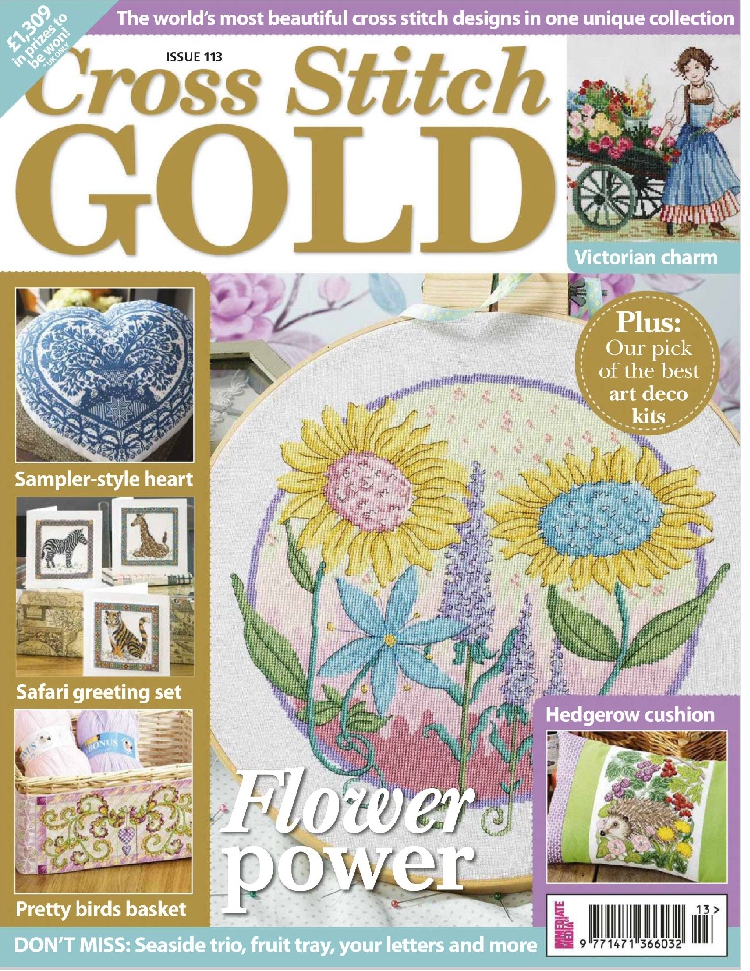 British gold cross stitch drawing dmc embroidery drawing Cross Stitch Gold 113