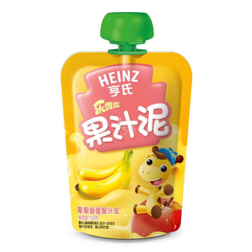 Heinz/亨氏 乐维滋果汁泥 苹果香蕉 120g/袋