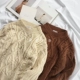 RENA Hàn Quốc mùa đông dày ấm áp retro khí chất nặng nề xoắn lỏng áo len mỏng mỏng hoang dã phụ nữ thời trang nữ cao cấp Áo len