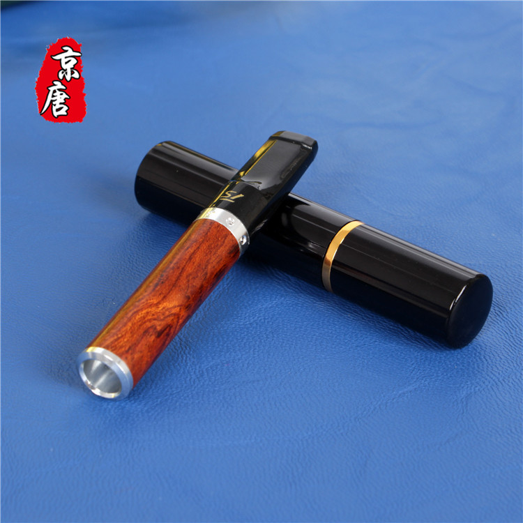 SANDA Sanda TS-881 filter drawbar type flower pear wood cigarette holder with portable bucket 