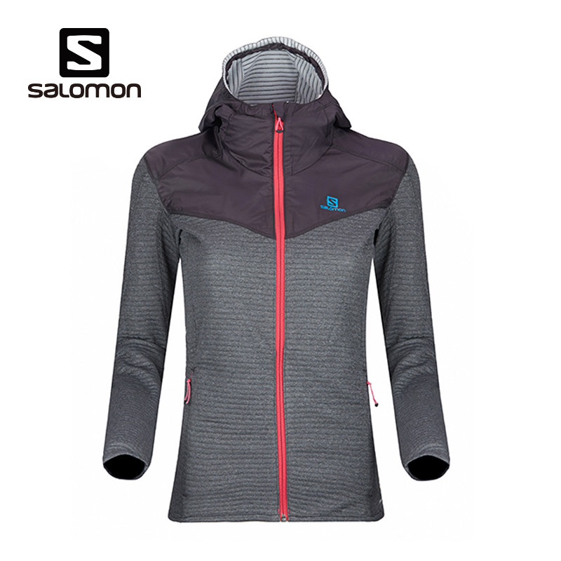 【2015秋冬新款】SALOMON/萨洛蒙 女款抓绒保暖连帽夹克 377401