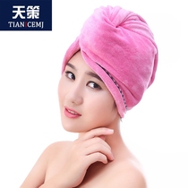 Tiice long hair dry hair cap microfiber thickening quick-drying bow princess hat wipe hair wrap headscarf shower cap