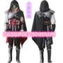 Trang phục cosplay tại chỗ quần áo nam Assassin Creed II Ezio phiên bản màu đen đầy đủ bộ chất lượng được đảm bảo bộ đồ cosplay