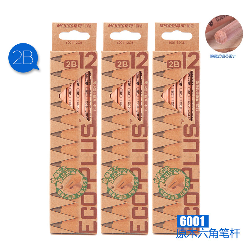 Marco 6001 Log Pencils Student Mark Pencils 3 Boxes