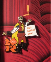 2012 London Olympics Badge Official Badge London Pantomime Stage Badge Character Men’s Badge