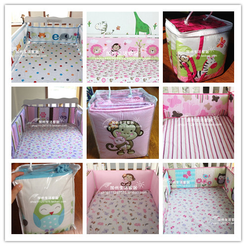 Foreign trade Export US Surplus Cartoon Crib Apron Guardrail Anticollision Cushion Shards Women 130 * 70