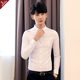 White shirt men's long-sleeved slim style spring and summer new Korean style trendy handsome casual young men's solid color shirt