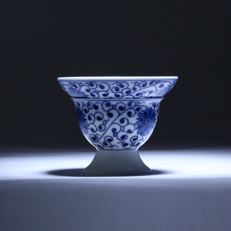 Cheng DE xuan hand - made porcelain of jingdezhen porcelain ceramics kung fu tea tea accessories) filter no. 1 branch lotus