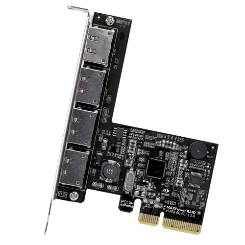 MAXPower 4 ports 6Gbps eSATA RAID card support RAID 0 1 5 10