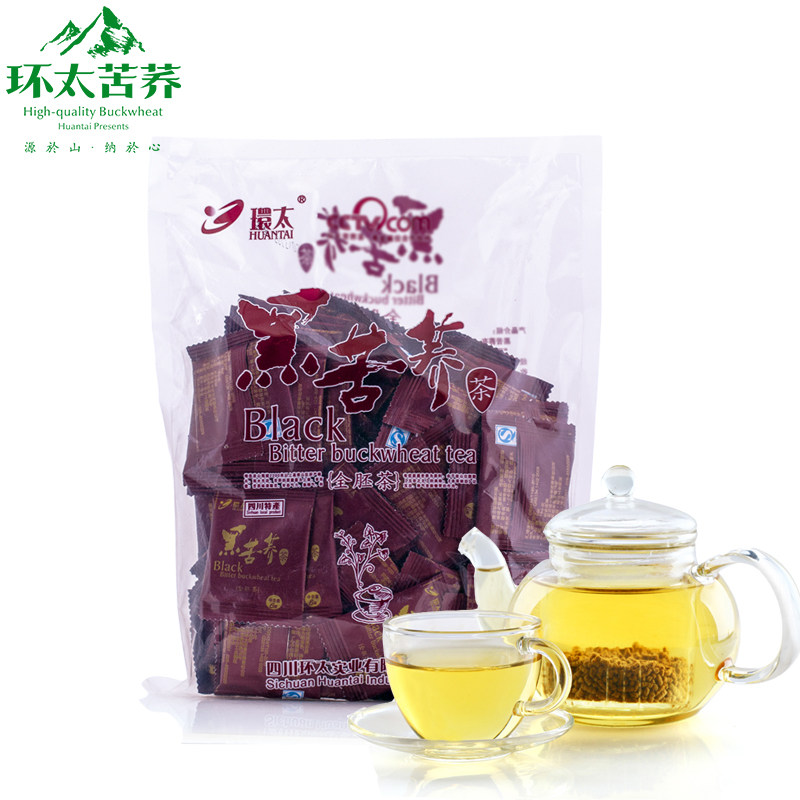 环太黑苦荞茶叶四川凉山全胚芽荞麦茶500多4g袋装包邮