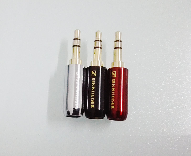 3 5mm three-section headphone plug four-section headphone plug Sensesel pure copper gold plated 6mm tail hole