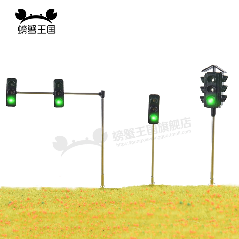 Sản xuất bàn cát đô thị Mô hình đèn giao thông Đèn cảnh báo giao thông Đèn tín hiệu đường cao tốc Đèn đường cao 7cm - Công cụ tạo mô hình / vật tư tiêu hao