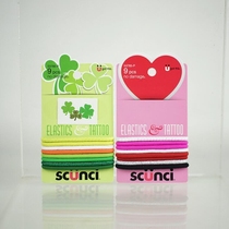 scunci Sijinxi new non-damage hair rope color Hairband candy color hair rope Hairband ponytail rope 8