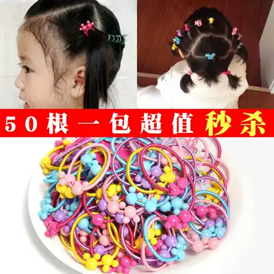 Korean girl rubber band baby Hairband headwear black Hairband Hairband hair accessories children do not hurt hair accessories
