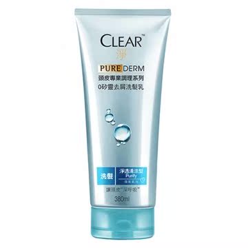 CLEAR净 头皮专业调理 0矽灵净透清凉洗发乳380ml