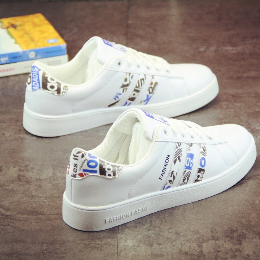 Men's small white shoes 2018 new tide shoes hundred and casual Korean breathable men's shoes summer white slap shoes