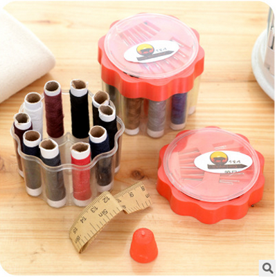 Home handmade needlework box set Practical rotating sewing thread Mending tool Portable mini needlework