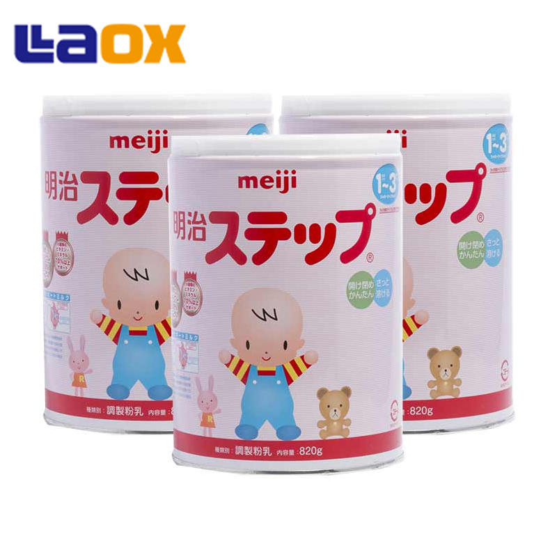 明治 MEIJI 9-36个月 2段-3段 婴幼儿奶粉Step 820g*3套装