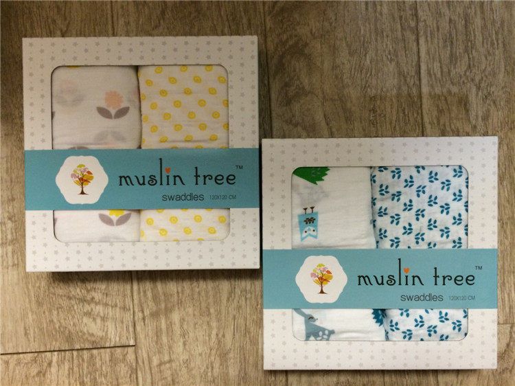 120*120 Newborn baby swab napkin baby gauze blanket spring and summer scarf with carpet baby cot gauze