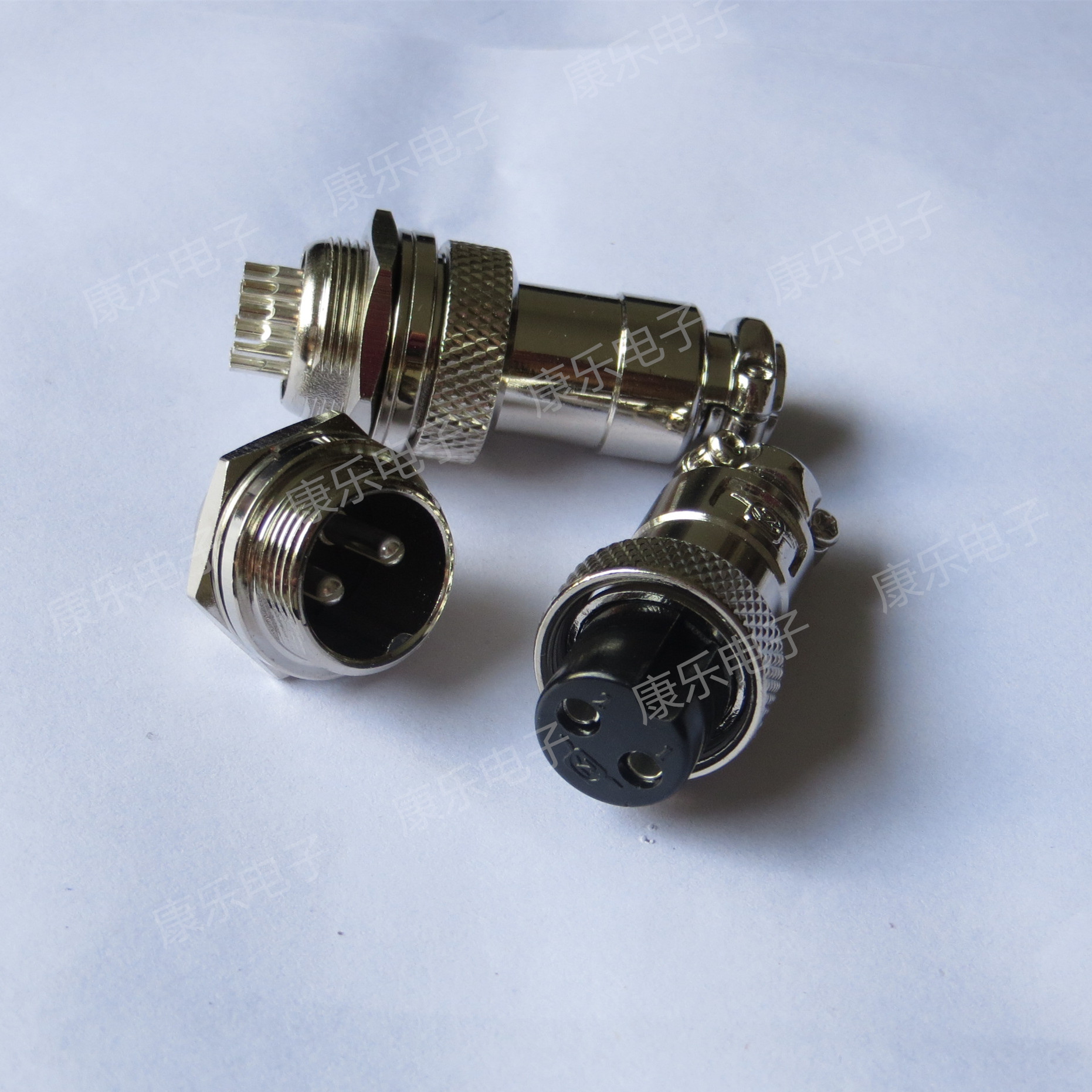 Heavy and strong (ZJPT)aviation plug socket connector 16M-2A 2B(2 cores)GX16-2T M16