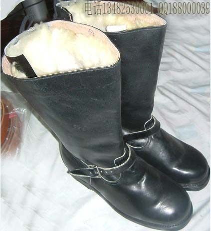 80s 59 Winter Flight Boots 3516 Mid-Cylinder Anti-Chill Boots Men Chill Area Fur Boots