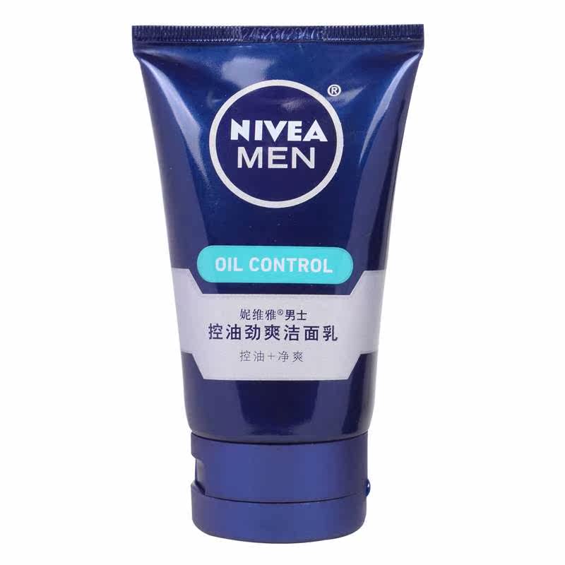 Nivea/妮维雅男士控油劲爽洁面乳100g 【苏宁易购】