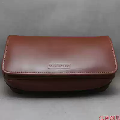 German Martin Wess K28 leather handmade pipe bag two bucket bag Brown