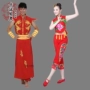 Đàn ông và phụ nữ trống phong cách Trung Quốc trang phục trang phục múa rồng và sư tử biểu diễn múa quốc gia Yangko trang phục múa người lớn quần thô nam