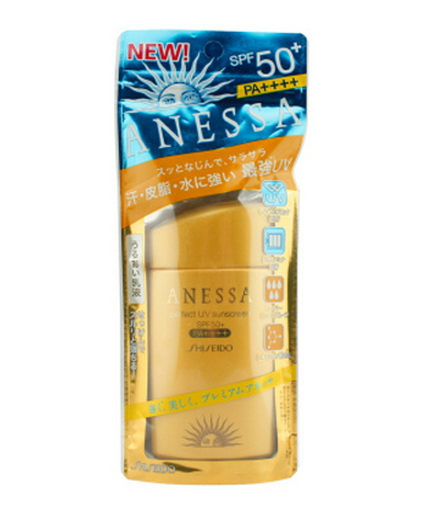 Shiseido/资生堂ANESSA安耐晒金瓶防水防晒露SPF50/PA++++60ML